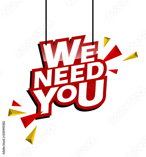 red and yellow tag we need you