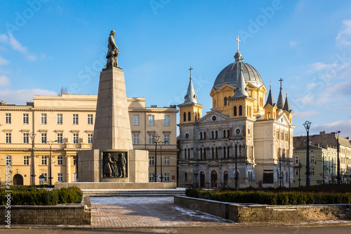 Obraz na płótnie Freedom square in Lodz city, Lodzkie, Poland w salonie