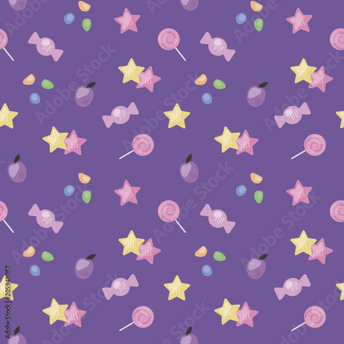 dark purple bright seamless pattern candy pink dessert baby cute stars plum jelly candy candy background