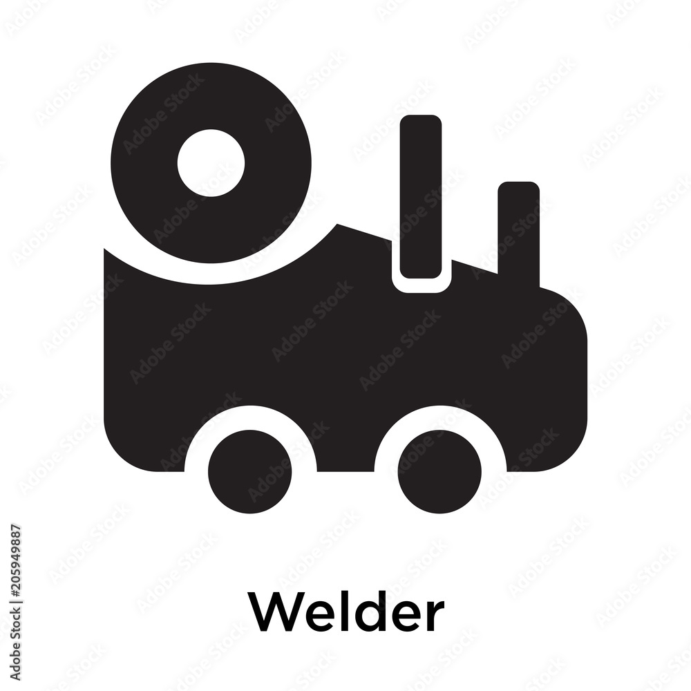 Welder icon vector sign and symbol isolated on white background Welder icon vector sign and symbol isolated on white background