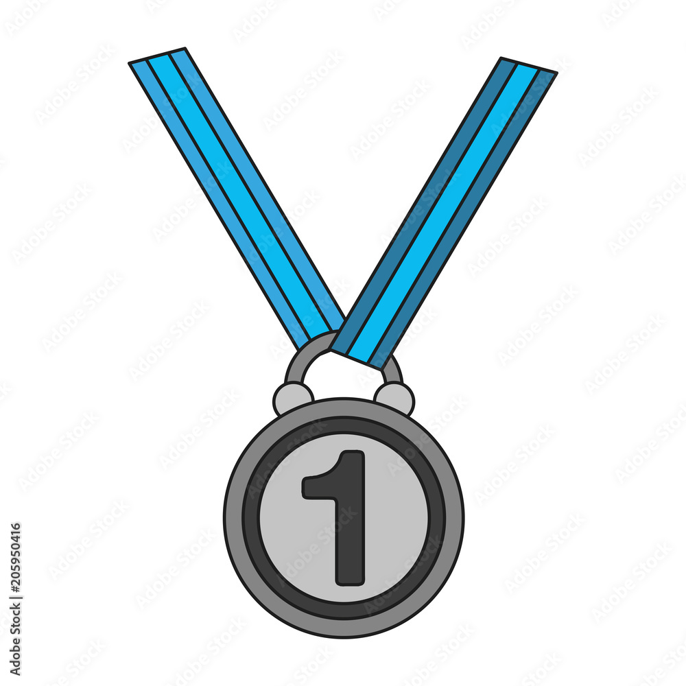 First place medal vector illustration graphic design First place medal vector illustration graphic design