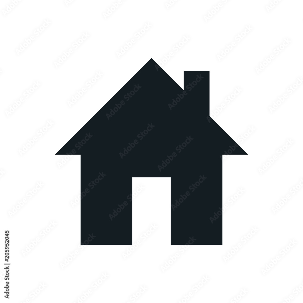 Home icon, Homepage - website or real estate symbol, vector illustration Home icon, Homepage - website or real estate symbol, vector illustration