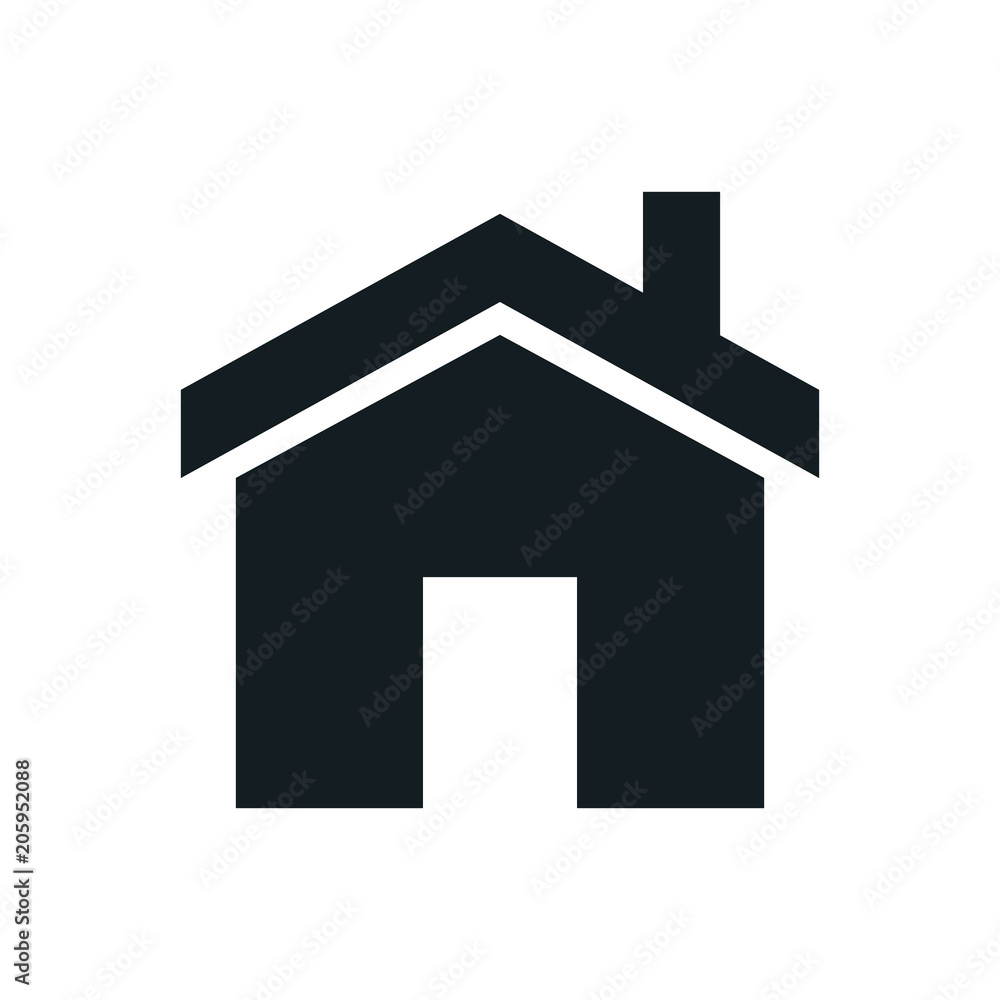 Home icon, Homepage - website or real estate symbol, vector illustration Home icon, Homepage - website or real estate symbol, vector illustration