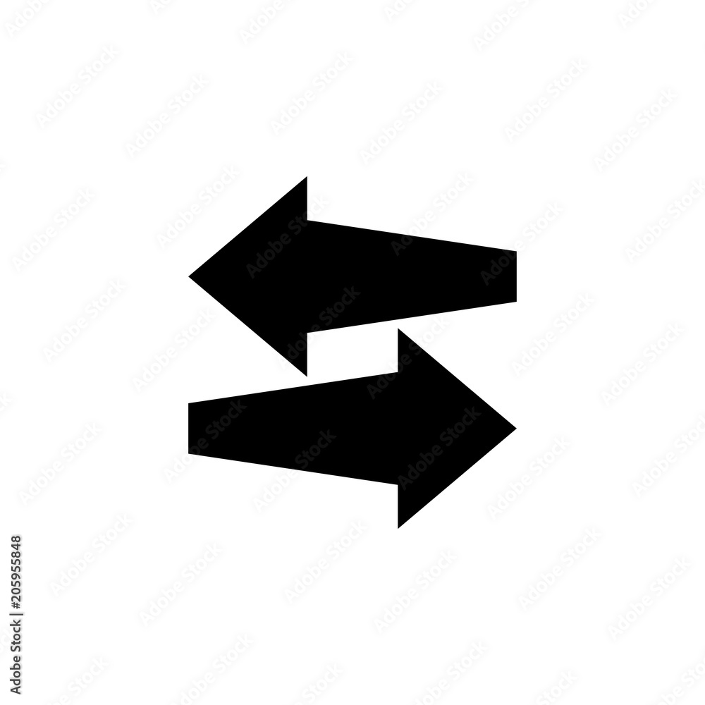arrows of two directions icon. Element of web icon for mobile concept and web apps. Isolated arrows of two directions icon can be used for web and mobile. Premium icon arrows of two directions icon. Element of web icon for mobile concept and web apps. Isolated arrows of two directions icon can be used for web and mobile. Premium icon