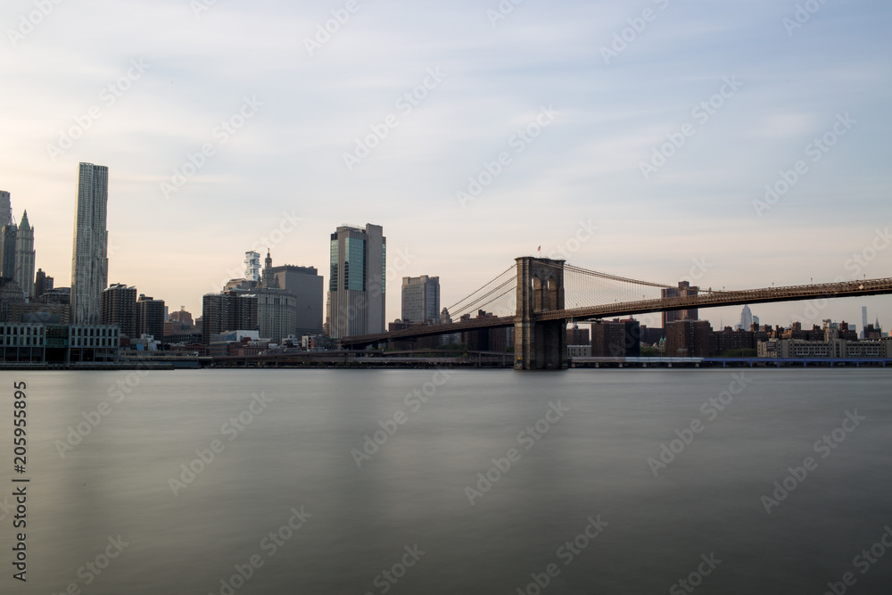 New York con ponte di Brooklyn