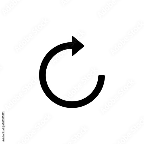 reboot sign icon. Element of web icon for mobile concept and web apps. Isolated reboot sign icon can be used for web and mobile. Premium icon