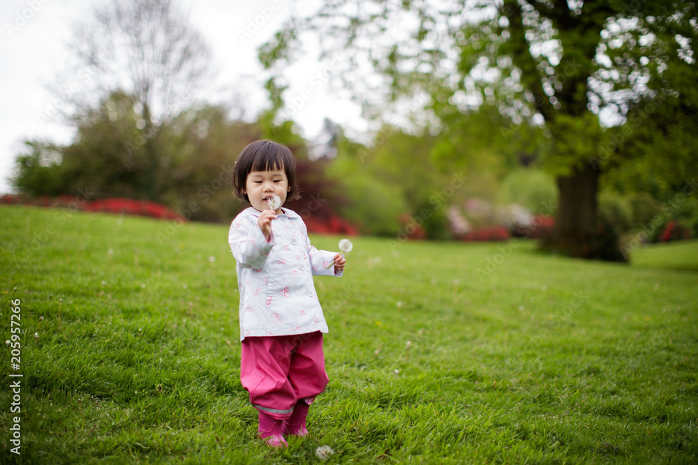 baby girl play at spring forest park baby girl play at spring forest park