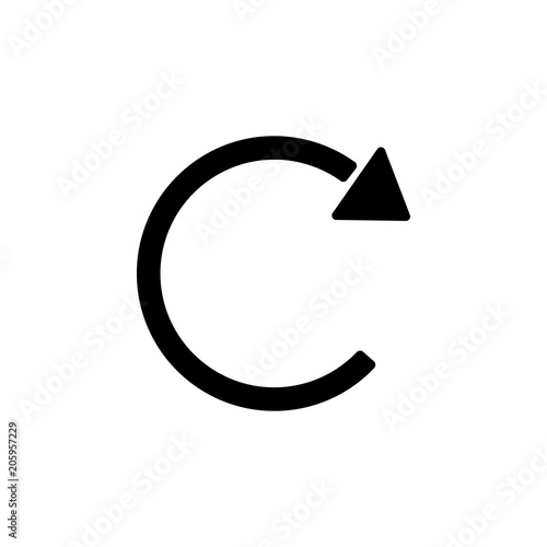 reboot sign icon. Element of web icon for mobile concept and web apps. Isolated reboot sign icon can be used for web and mobile