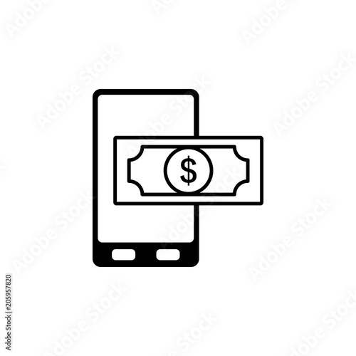 mobile wallet icon. Element of web icon for mobile concept and web apps. Isolated mobile wallet icon can be used for web and mobile