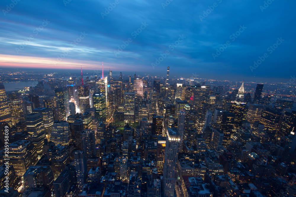 Fototapeta premium New York panorama dall'empire state bilding