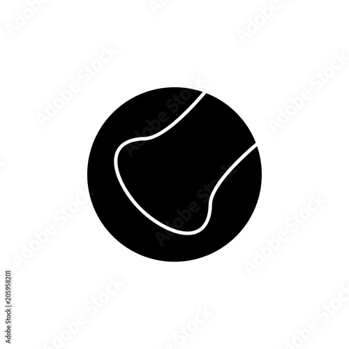 tennis ball icon. Element of web icon for mobile concept and web apps. Isolated tennis ball icon can be used for web and mobile