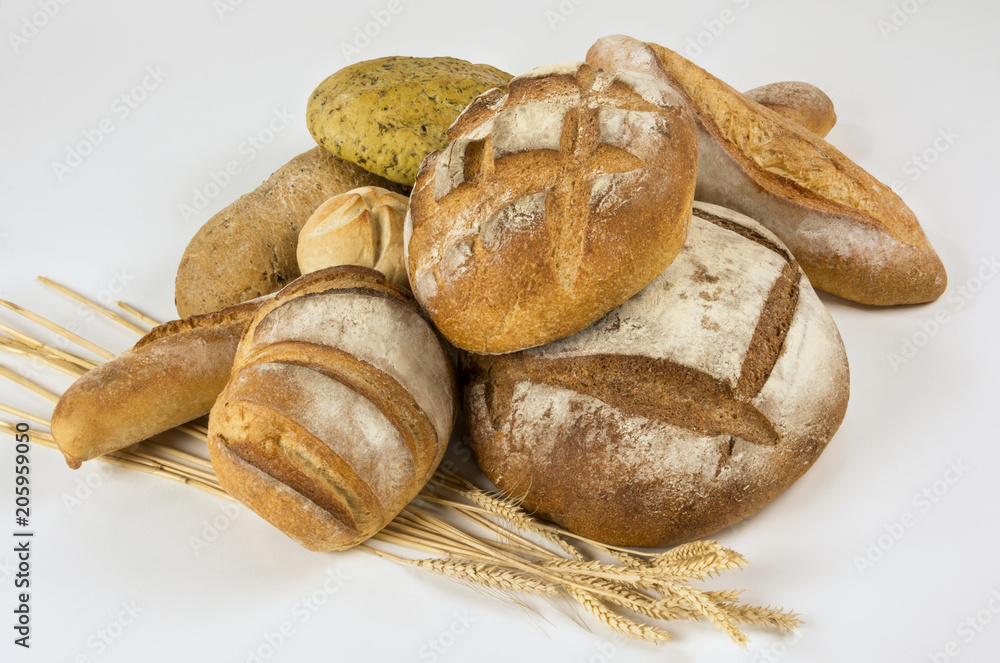 Rustic homemade bread
