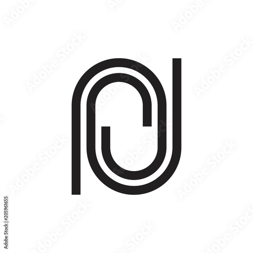 rj letter logo