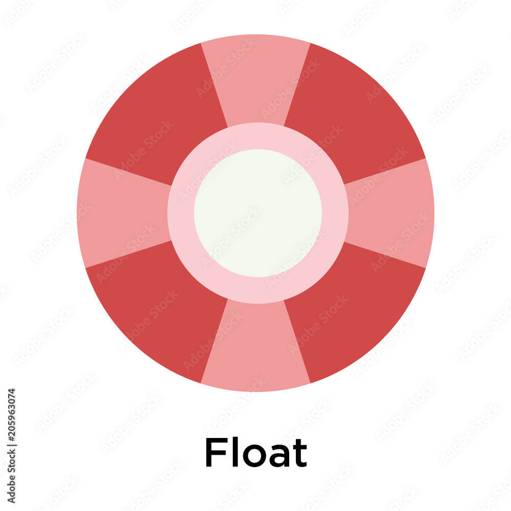 Float icon vector sign and symbol isolated on white background Float icon vector sign and symbol isolated on white background