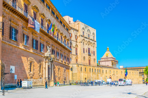 Εκτύπωση καμβά Palazzo dei Normanni in Palermo, Sicily, Italy
