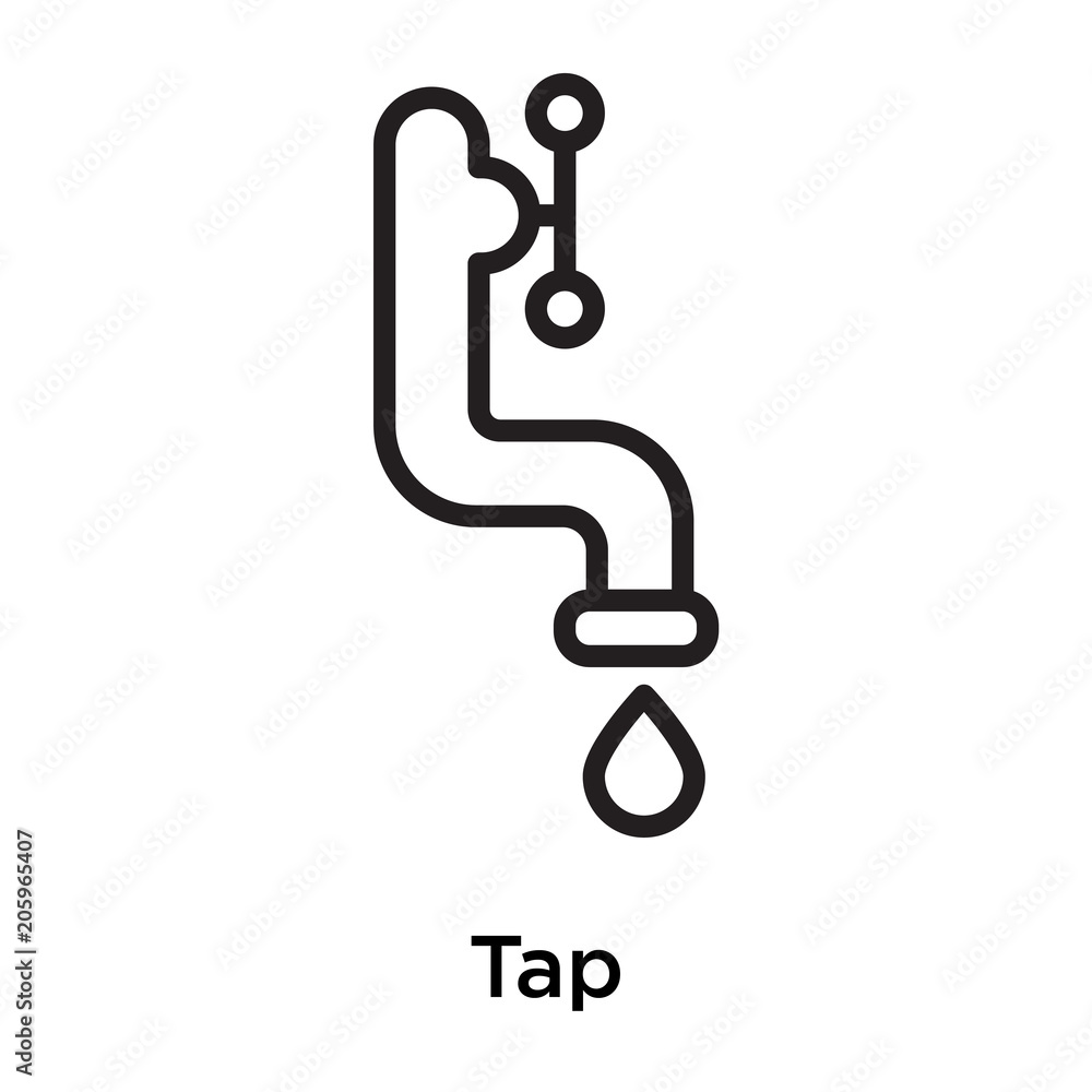 Tap icon isolated on white background Tap icon isolated on white background