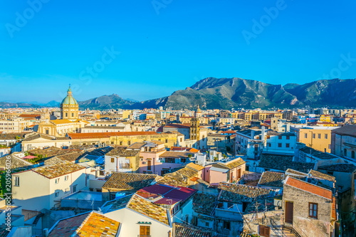 Aerial view of Palermo, Sicily, Italy photo