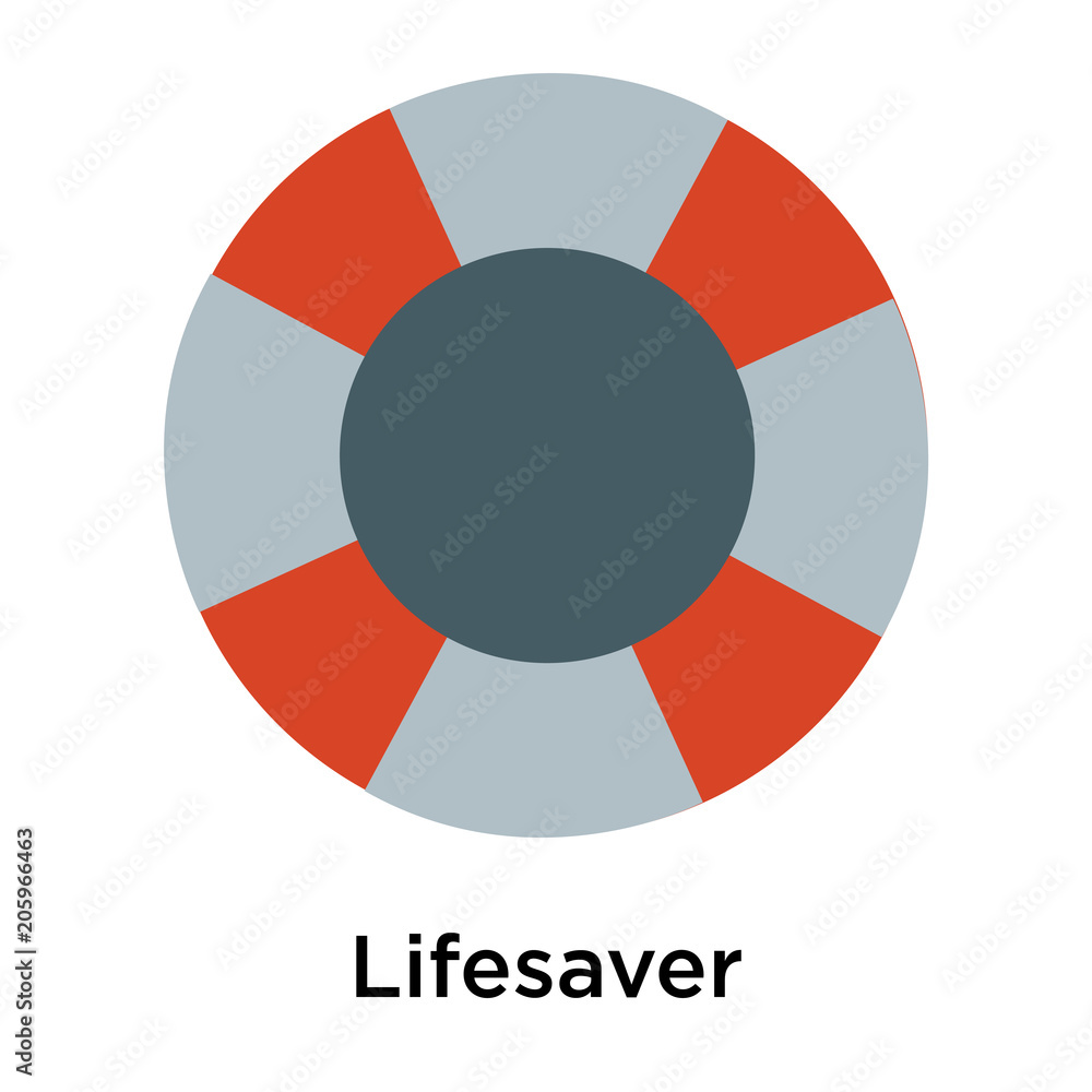 Lifesaver icon vector sign and symbol isolated on white background Lifesaver icon vector sign and symbol isolated on white background