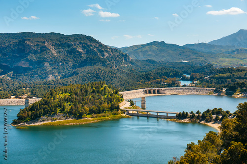 dam Tajo de la Encantada in gorge Chorro, Malaga province, Spain
