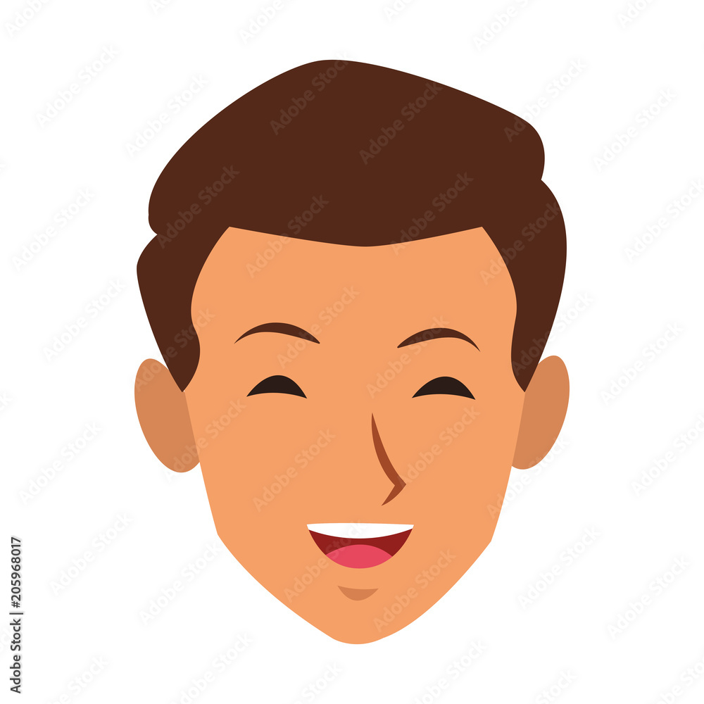 Man face cartoon vector illustration graphic design Man face cartoon vector illustration graphic design