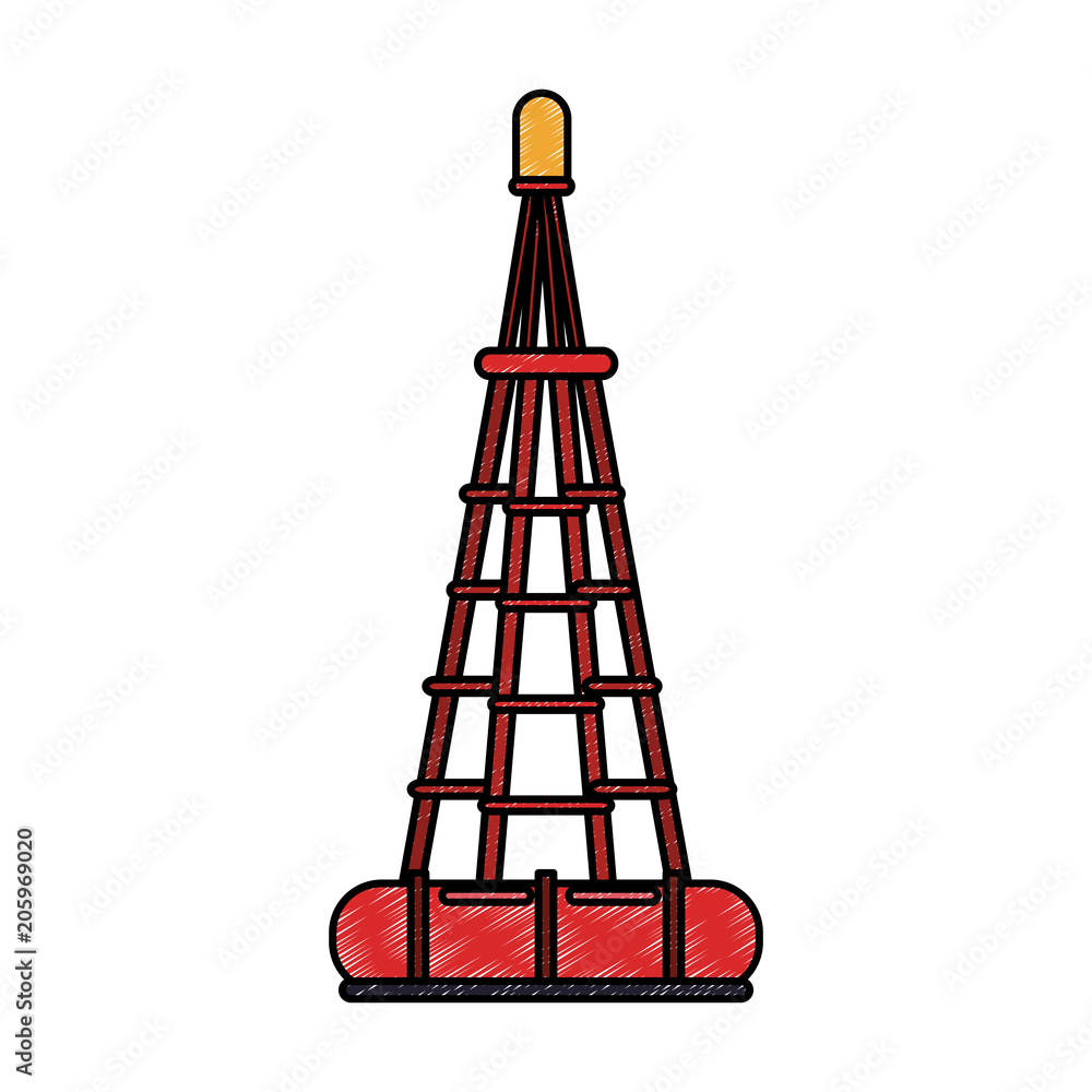 Sea buoy isolated vector illustration graphic design Sea buoy isolated vector illustration graphic design