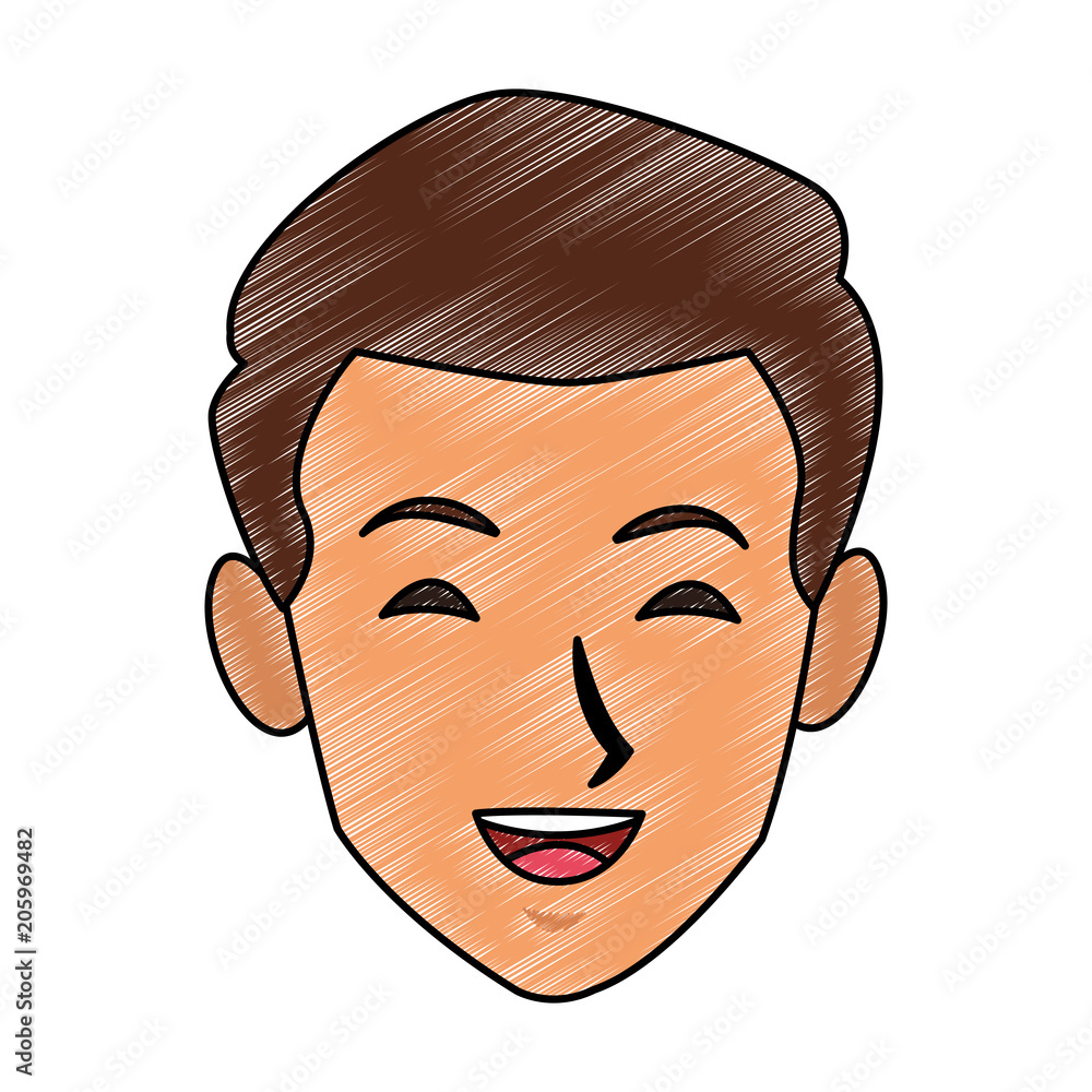 Man face cartoon vector illustration graphic design Man face cartoon vector illustration graphic design