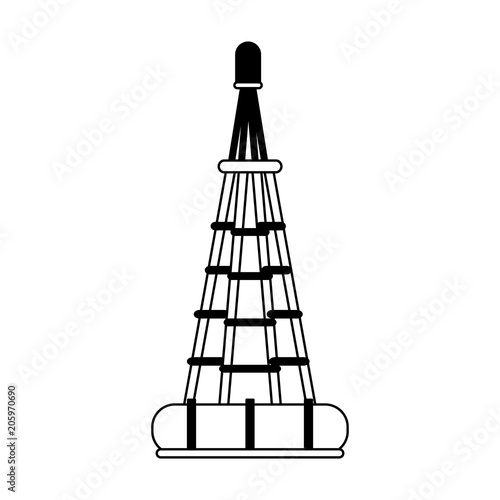 Sea buoy isolated vector illustration graphic design