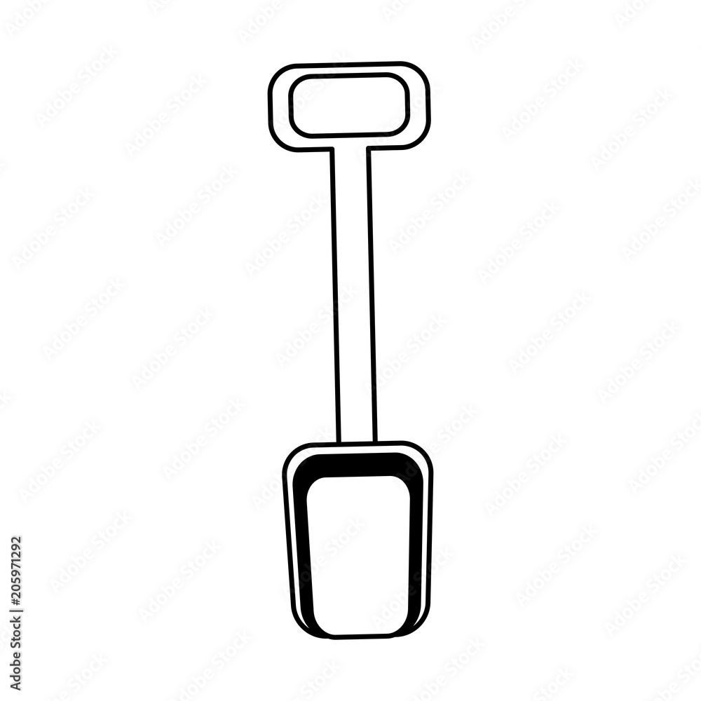 Little shovel toy vector illustration graphic design Little shovel toy vector illustration graphic design