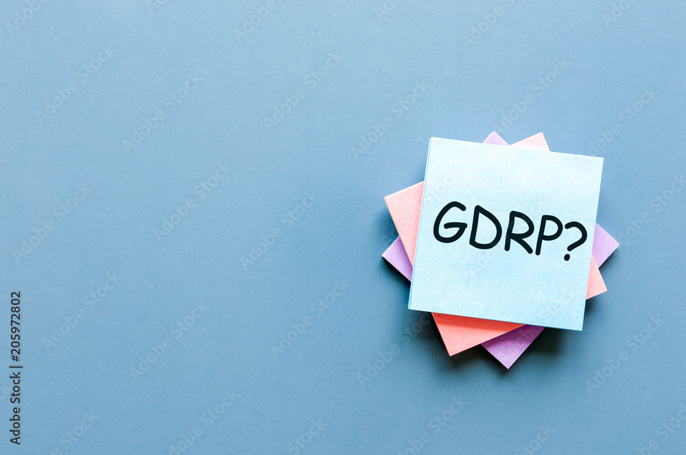General Data Protection Regulation or GDPR Compliance text on stack of notes with empty space for text, template or mockup General Data Protection Regulation or GDPR Compliance text on stack of notes with empty space for text, template or mockup