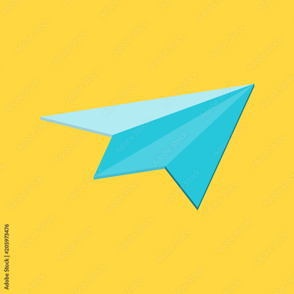 Paper plane icon isolated on white background Paper plane icon isolated on white background