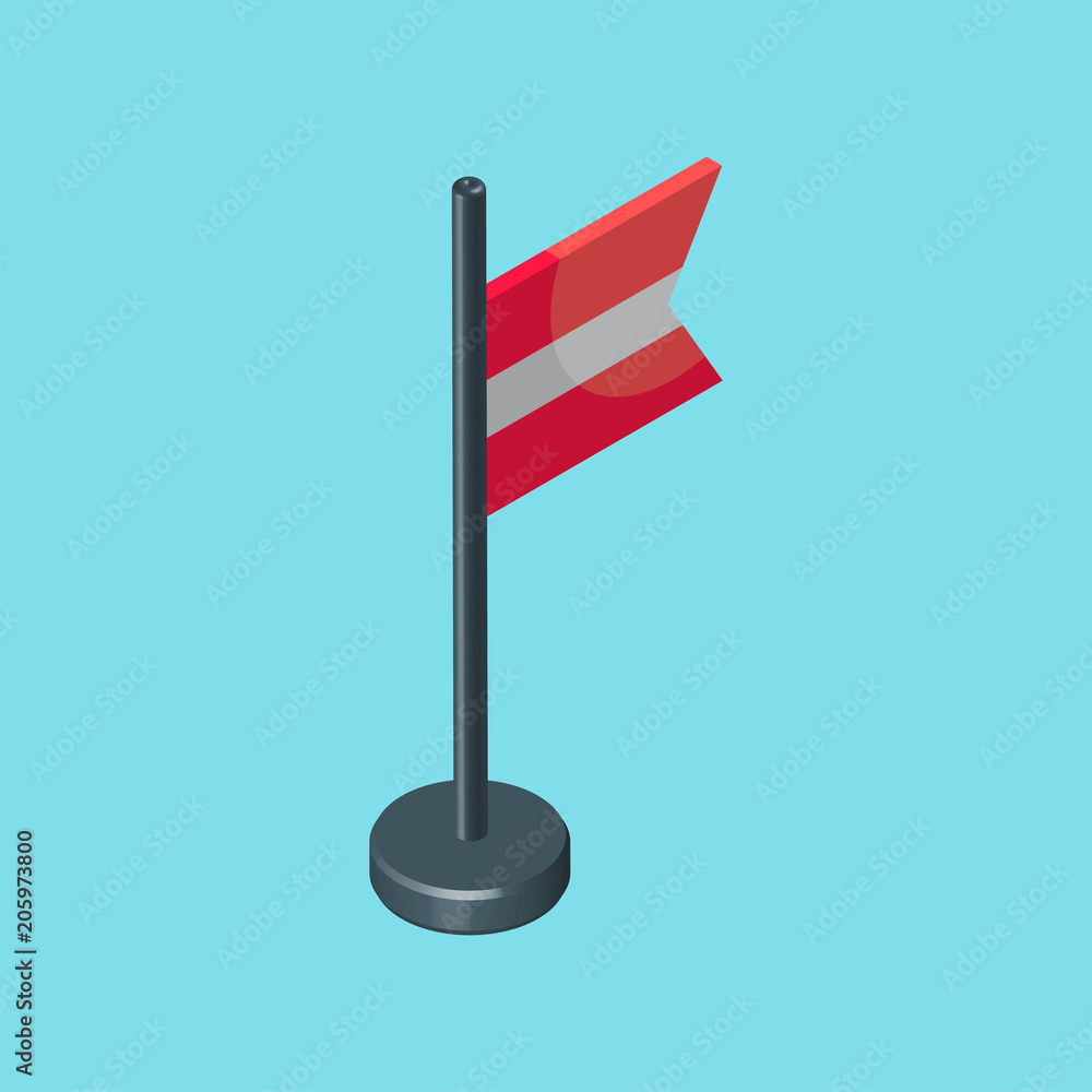 Flag icon isolated on white background Flag icon isolated on white background
