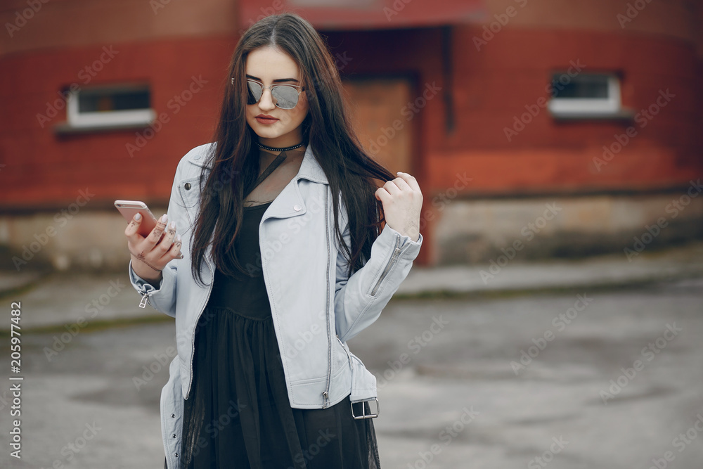 Obraz premium girl in city