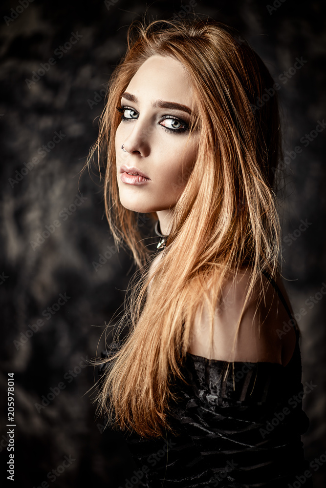 Fototapeta premium gothic beautiful woman