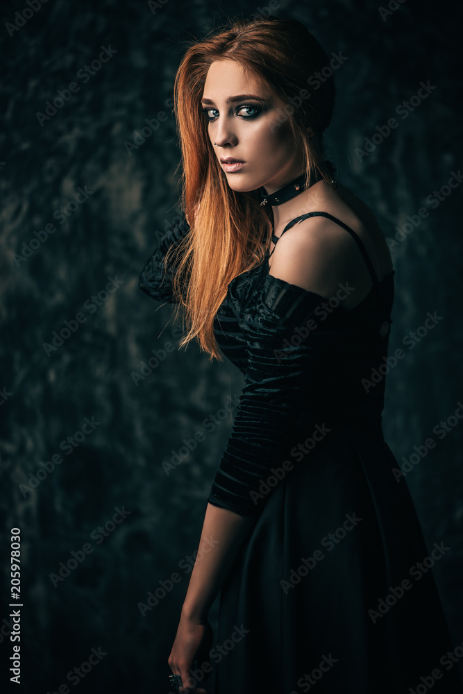 Fototapeta premium dark female portrait