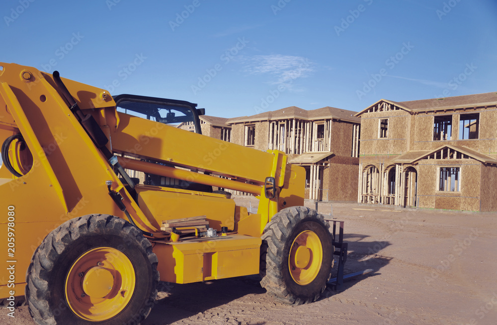 Fototapeta premium New homes under construction