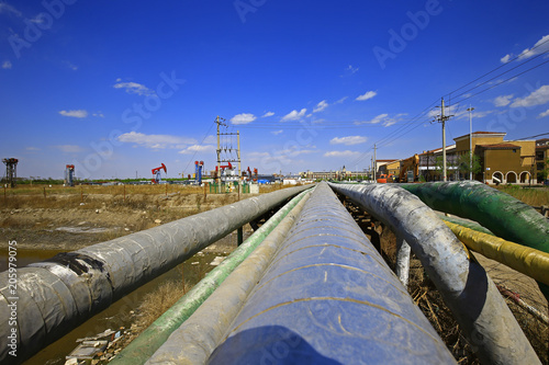 Oil pipeline, industrial equipment