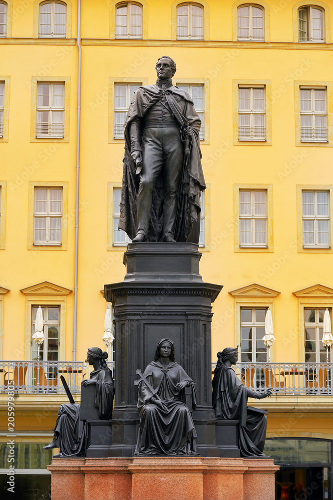 Friedrich August II Sachsen statue Dresden Germany