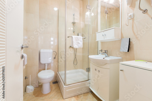 Interior of a hotel bathroom