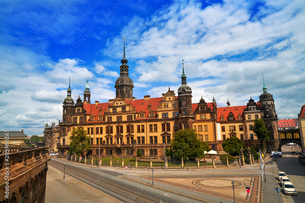 Fototapeta premium Residenzschloss near Zwinger Dresden Germany