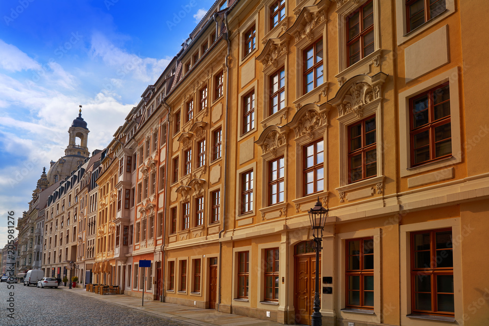 Dresden facades Saxony of Germany