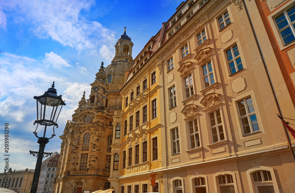 Dresden facades Saxony of Germany