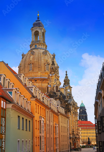 Dresden facades Saxony of Germany