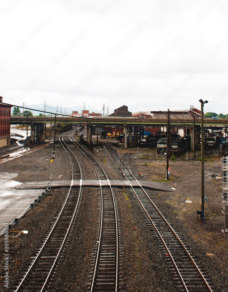 Fototapeta premium Railroad Tracks Roanoke