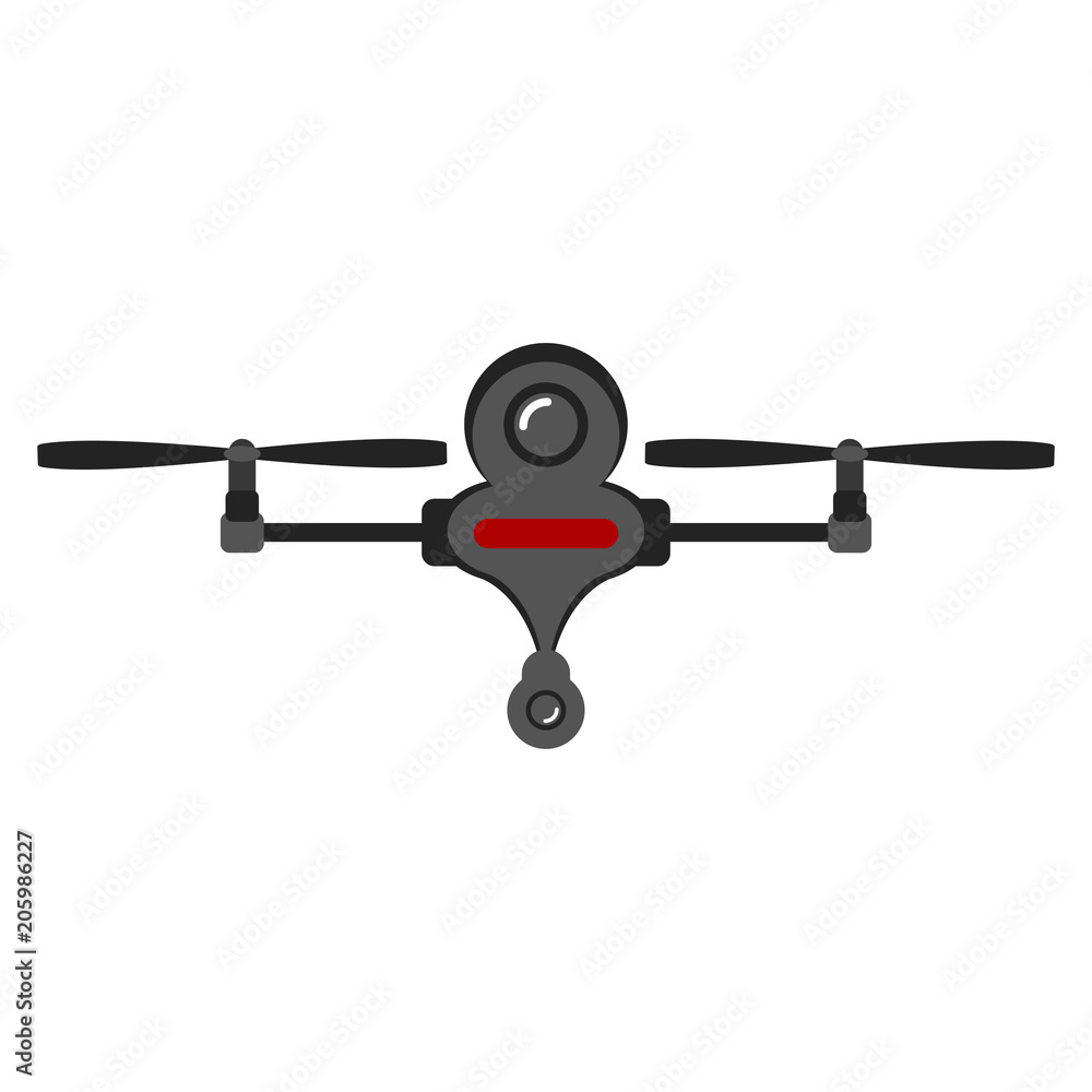 Isolated drone toy icon Isolated drone toy icon