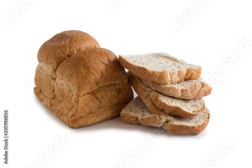 Various of Bread, french baguette isolated on white background
