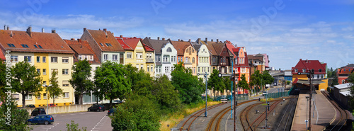 Photos Nordhausen downtown facades Thuringia Germany