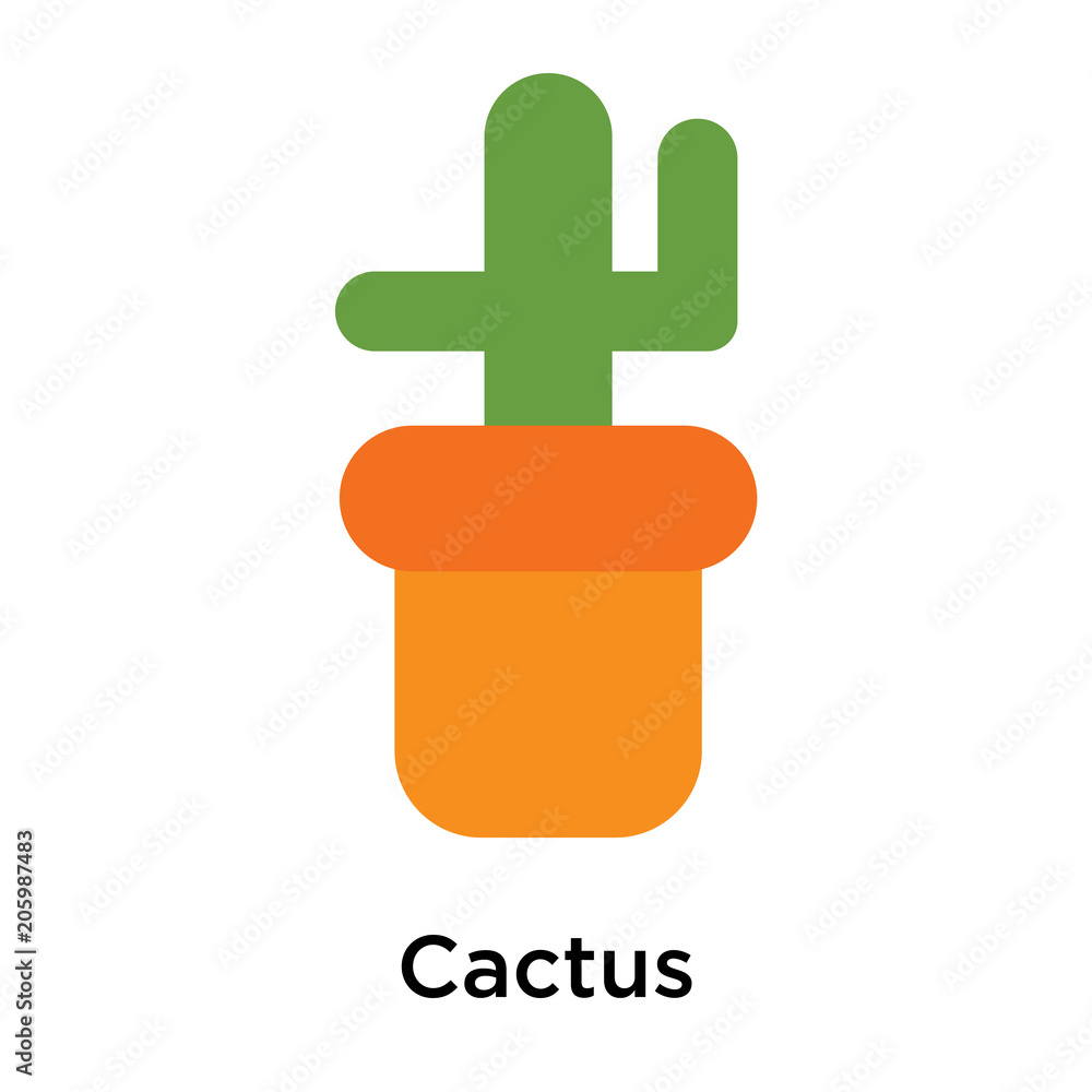 Obraz premium Cactus icon isolated on white background