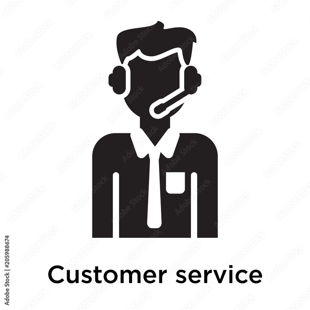 Customer service icon isolated on white background Customer service icon isolated on white background