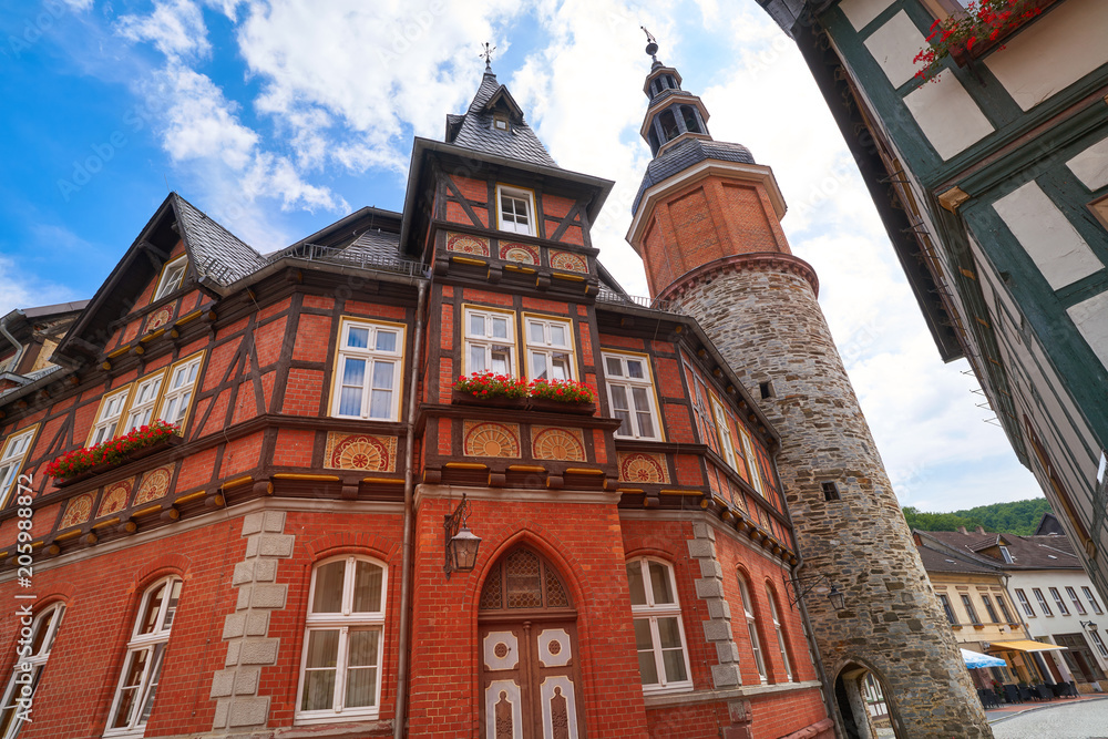 Stolberg facades in Harz mountains Germany Stolberg facades in Harz mountains Germany