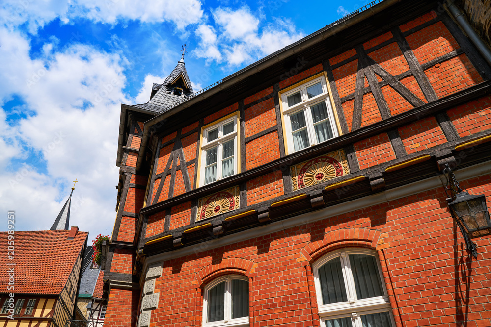 Fototapeta premium Stolberg facades in Harz mountains Germany